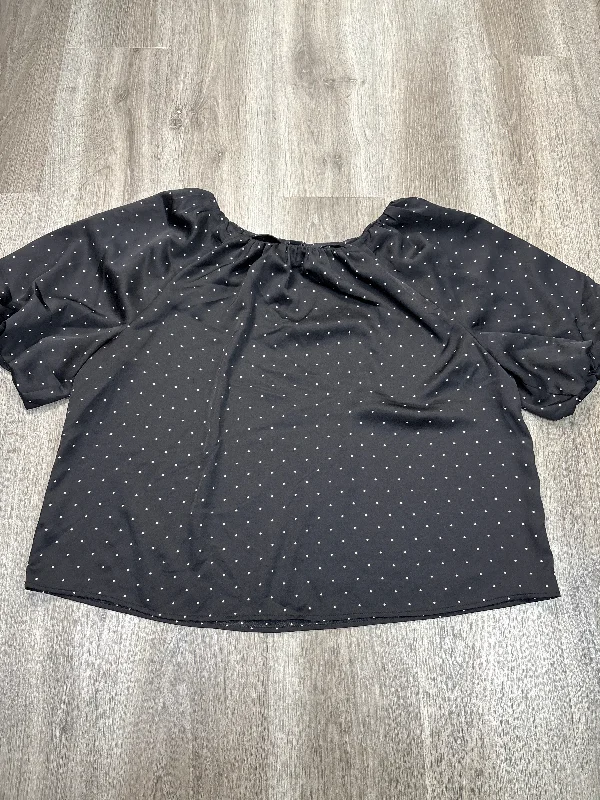 Sports Series Top Short Sleeve By Ann Taylor In Black, Size: Xl