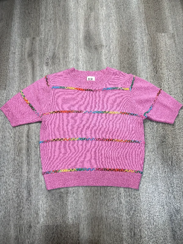 Versatile Items Top Short Sleeve By Bibi In Pink, Size: S