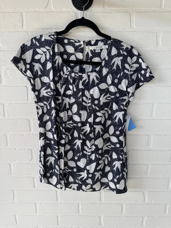 Trends Top Short Sleeve By Boden In Blue & White, Size: S