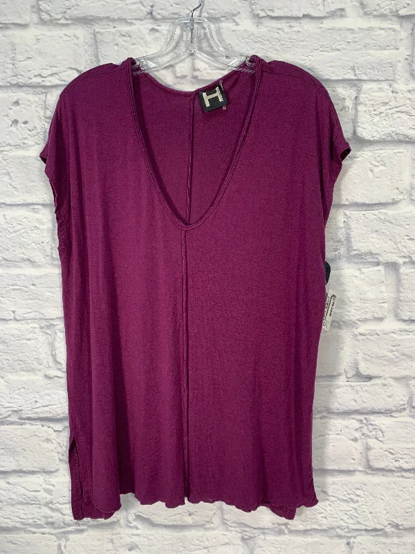 Casual Fit Top Short Sleeve By Bordeaux  Size: 1x