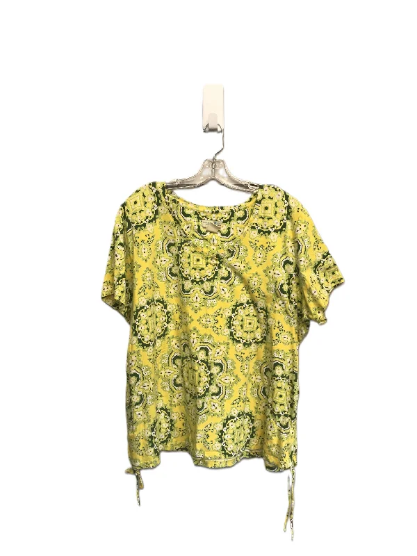 Cool Summer Top Short Sleeve By Caribbean Joe  Size: 3x