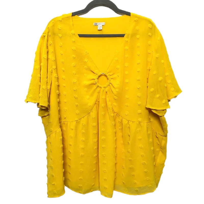 Lazy Home Top Short Sleeve By Cato  Size: 4x