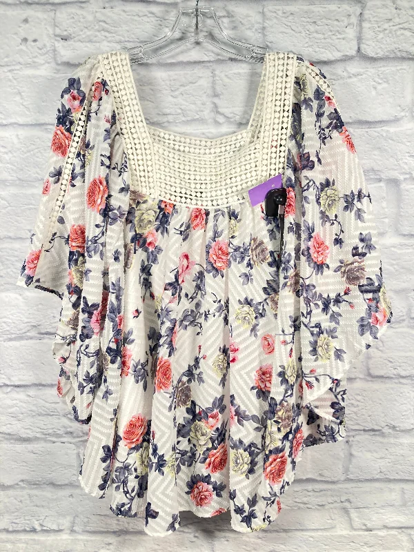 Elegant Casuals Top Short Sleeve By Chelsea And Theodore  Size: 3x