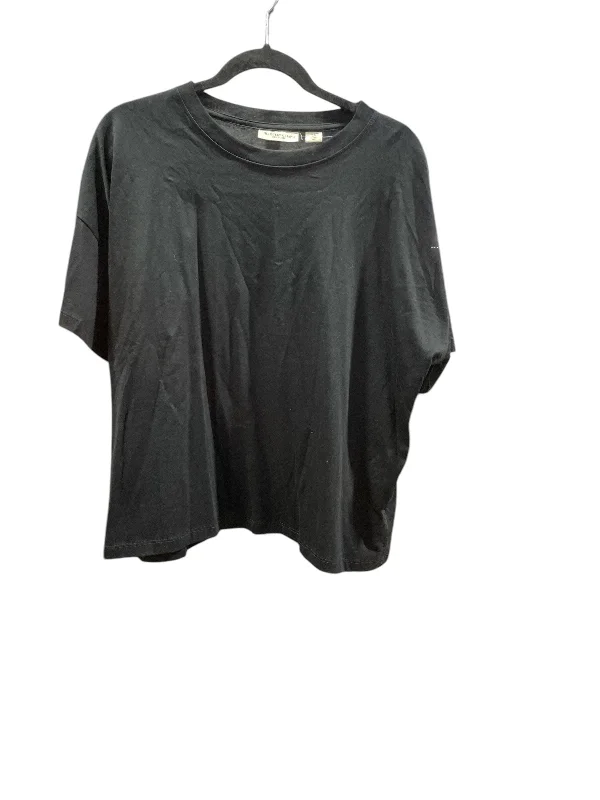 Fashionable Ease Top Short Sleeve By Christian Siriano In Black, Size: Xl