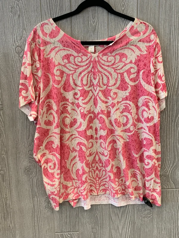 Short Design Top Short Sleeve By Cj Banks  Size: 3x