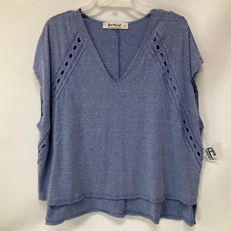 Breezy Comfort Top Short Sleeve By Cmc In Blue, Size: S