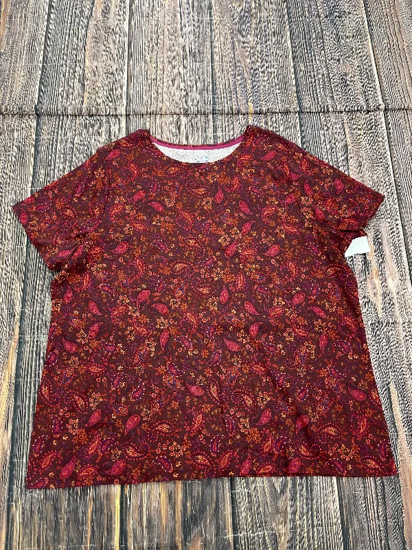 British Style Top Short Sleeve By Croft And Barrow  Size: 2x