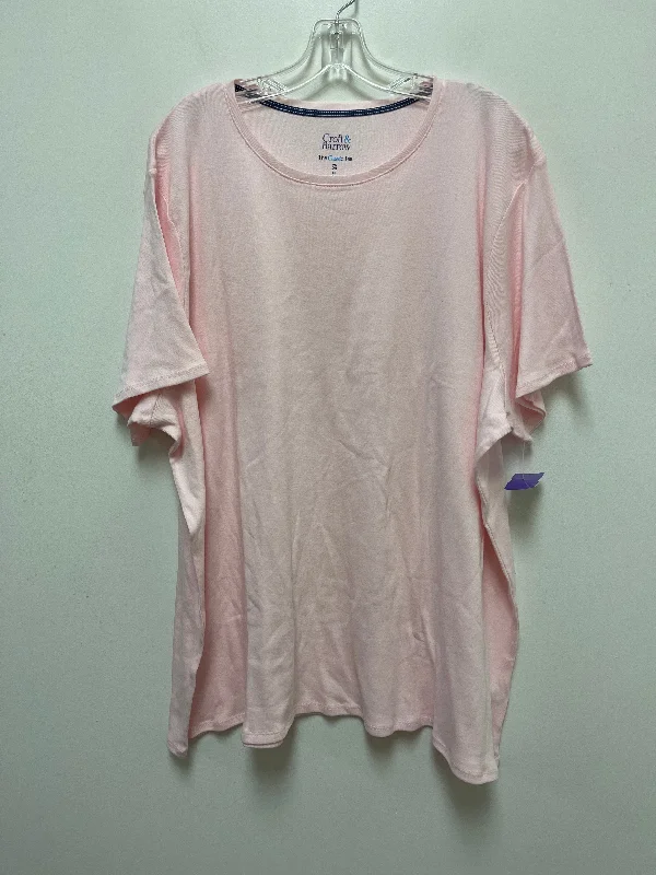 Comfy Dress Top Short Sleeve By Croft And Barrow  Size: 3x
