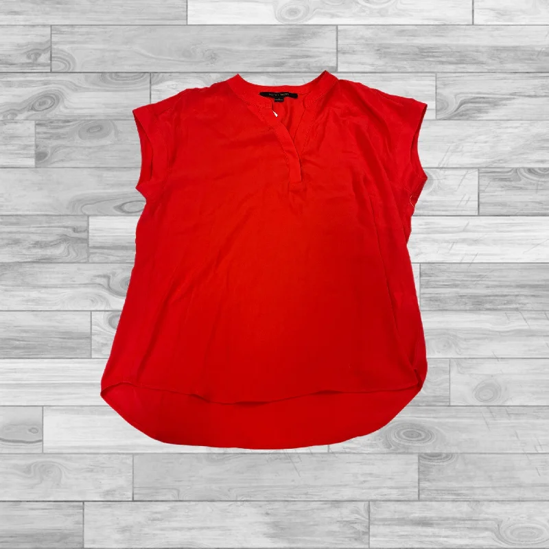 Effortless Elegance Top Short Sleeve By Cynthia Steffe In Red, Size: L
