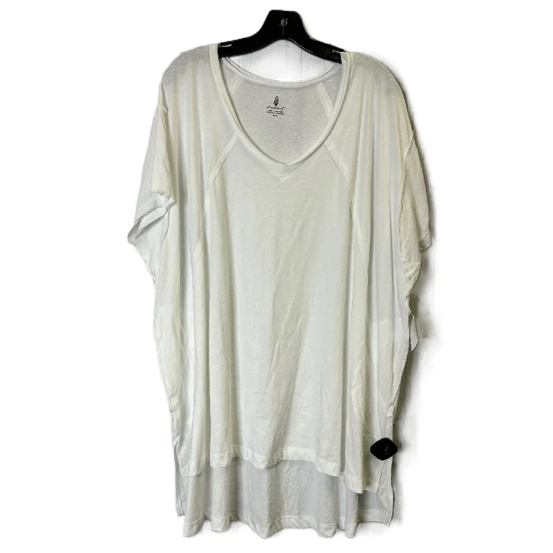 Comfortable Fashion Top Short Sleeve By Free People In White, Size: M