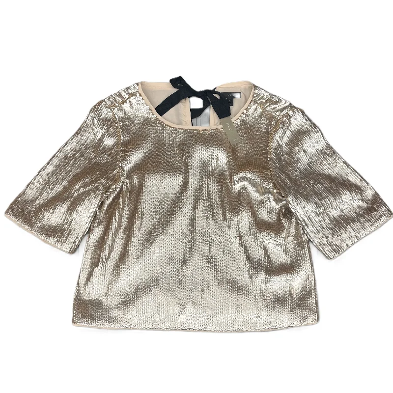 Classic Top Short Sleeve By J. Crew In Gold, Size: M