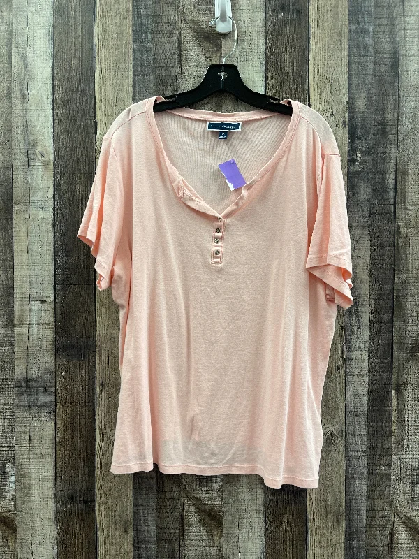 Comfortable Mind Top Short Sleeve By Karen Scott  Size: 2x