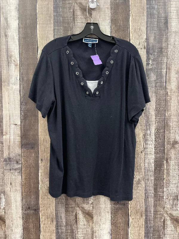 Sports Trend Top Short Sleeve By Karen Scott  Size: 2x