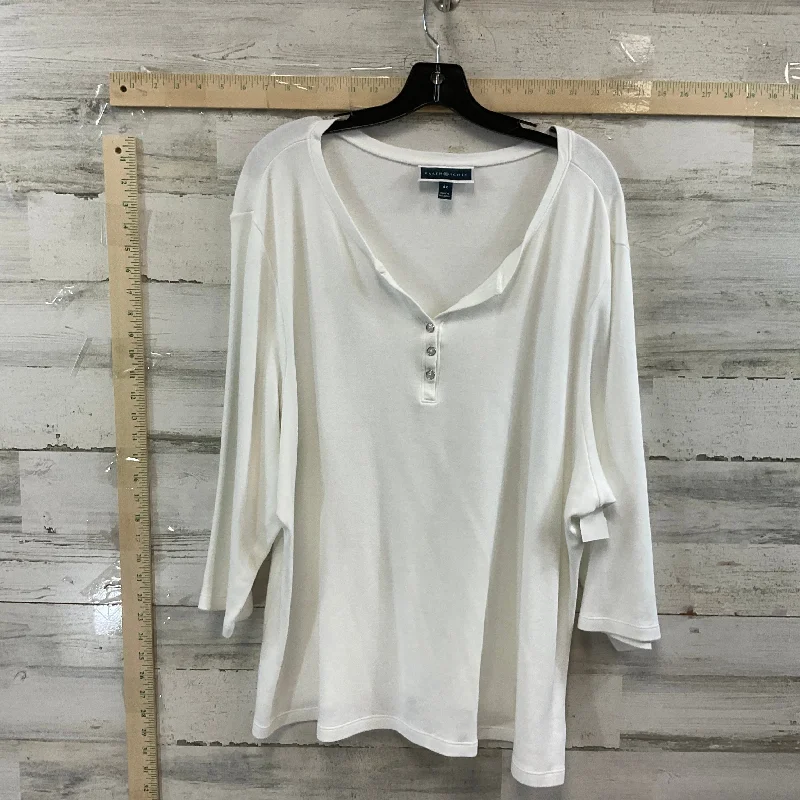 Elegant And Charming Top Short Sleeve By Karen Scott  Size: 4x