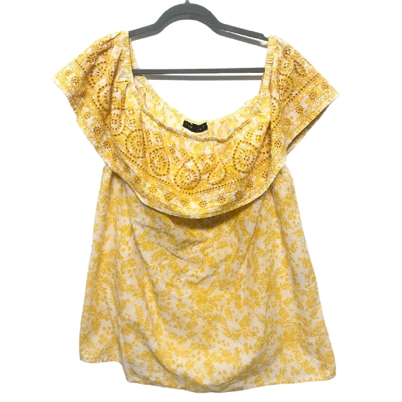 Cozy Lounge Wear Top Short Sleeve By Lane Bryant  Size: 1x