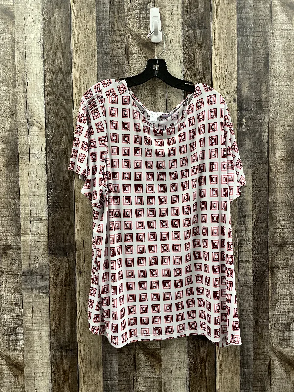 Fashion Elements Top Short Sleeve By Liz Claiborne  Size: 2x