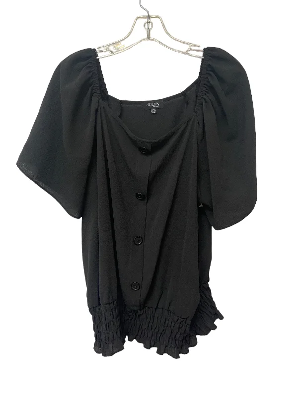 Soft Fabric Looks Top Short Sleeve By Love J  Size: 3x