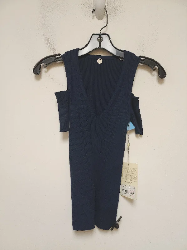 Comfy Layers Top Short Sleeve By Margaret Oleary In Blue, Size: Xs