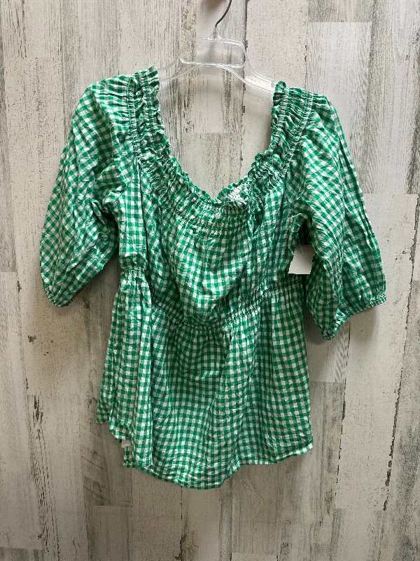 Creative Prints Top Short Sleeve By New York And Co  Size: 2x