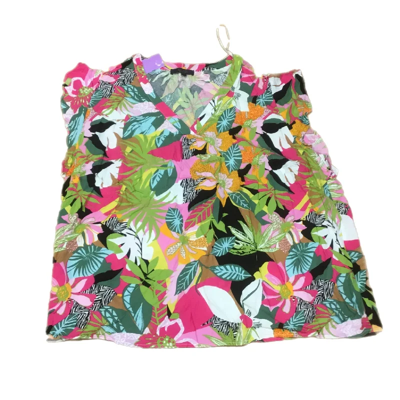 Layered Comfort Top Short Sleeve By Rachel Roy  Size: 2x