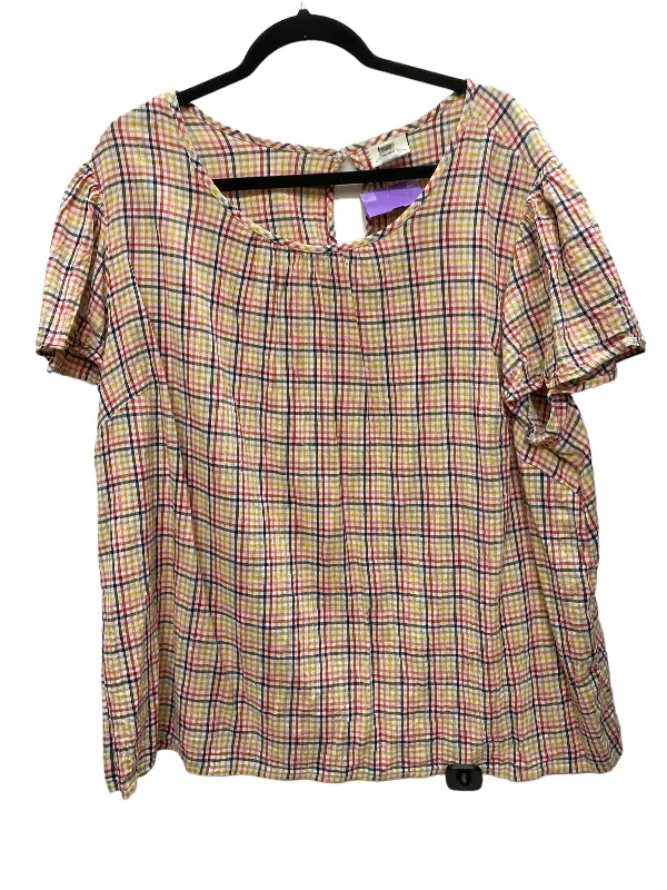 Cozy Knits Top Short Sleeve By St Johns Bay  Size: 2x