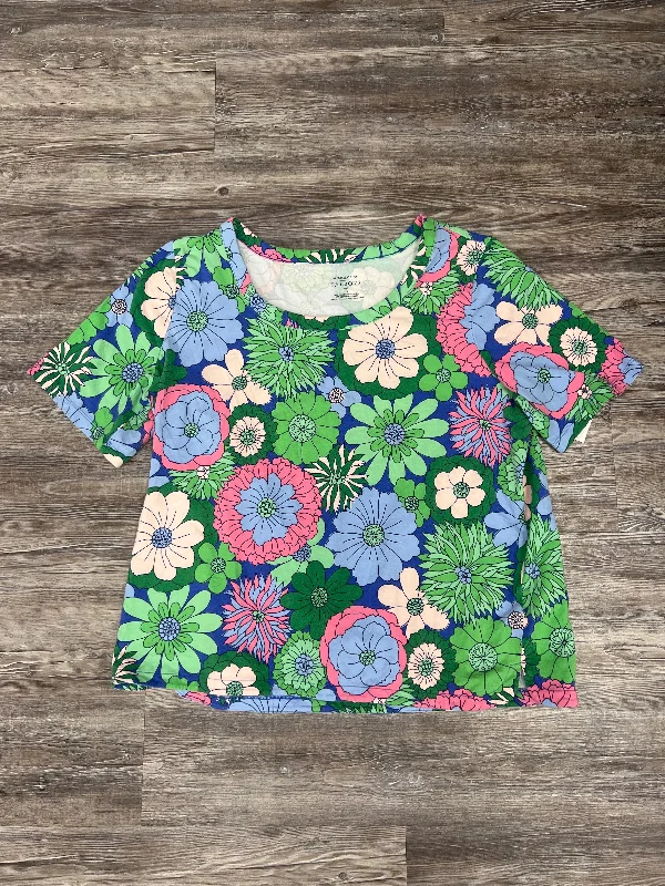 Retro Design Top Short Sleeve By Talbots  Size: 2x