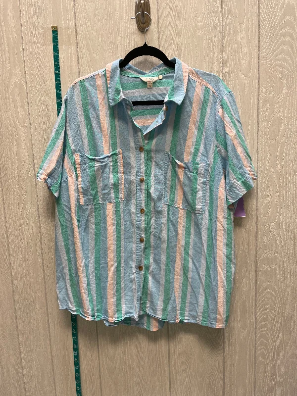 Design And Tailoring Top Short Sleeve By Terra & Sky  Size: 2x
