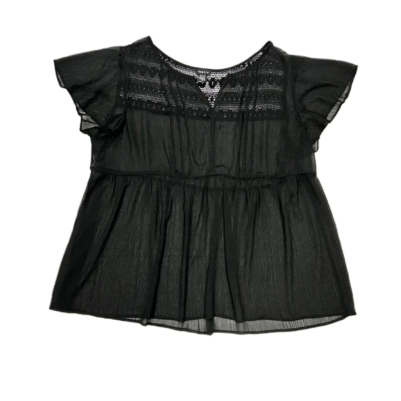 Elegant And Charming Top Short Sleeve By Torrid  Size: 3x