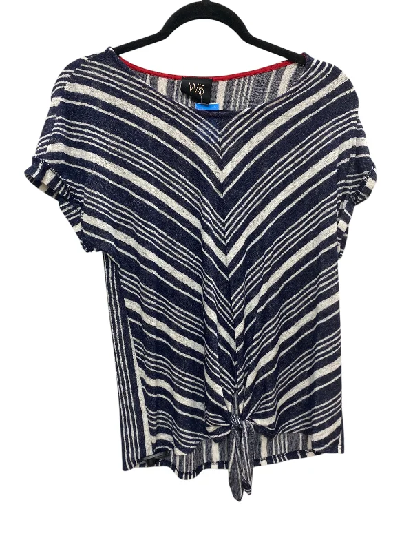 All-Day Wear Top Short Sleeve By W5 In Blue, Size: M