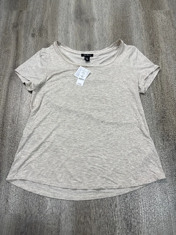 Street Charm Top Short Sleeve By White House Black Market In Beige, Size: L