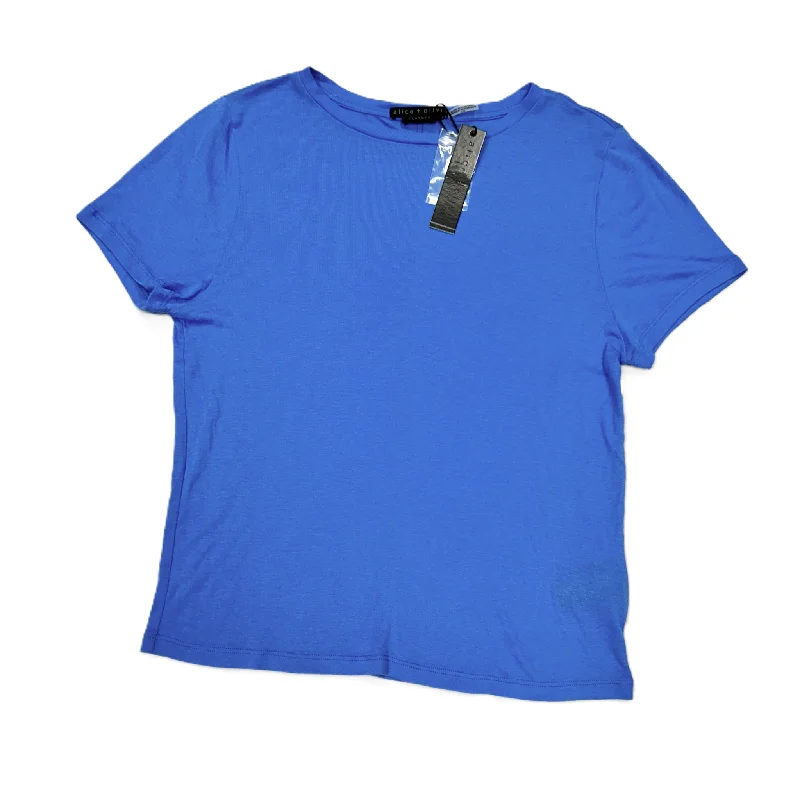Elegant Tailoring Top Short Sleeve Designer By Alice + Olivia  Size: L