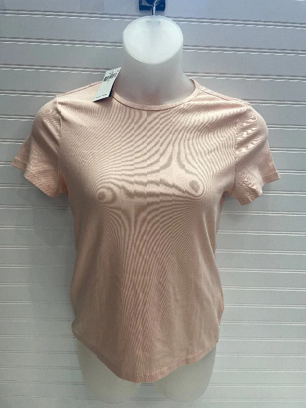 Soft Feel Top Short Sleeve Designer By Lauren By Ralph Lauren  Size: L