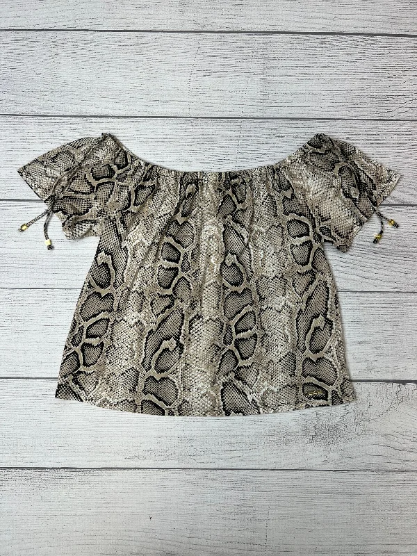 Soft Tops Top Short Sleeve Designer By Michael Kors  Size: L