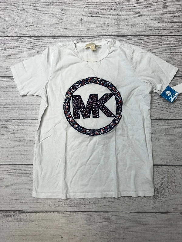 Exquisite Fabrics Top Short Sleeve Designer By Michael By Michael Kors  Size: Xs