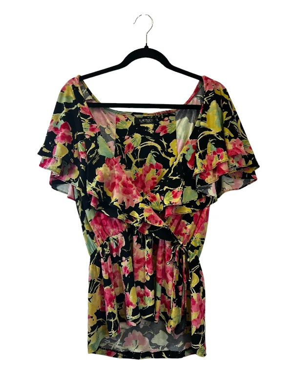 Casual Chic Wear Top Short Sleeve Designer By Ralph Lauren Black Label  Size: L