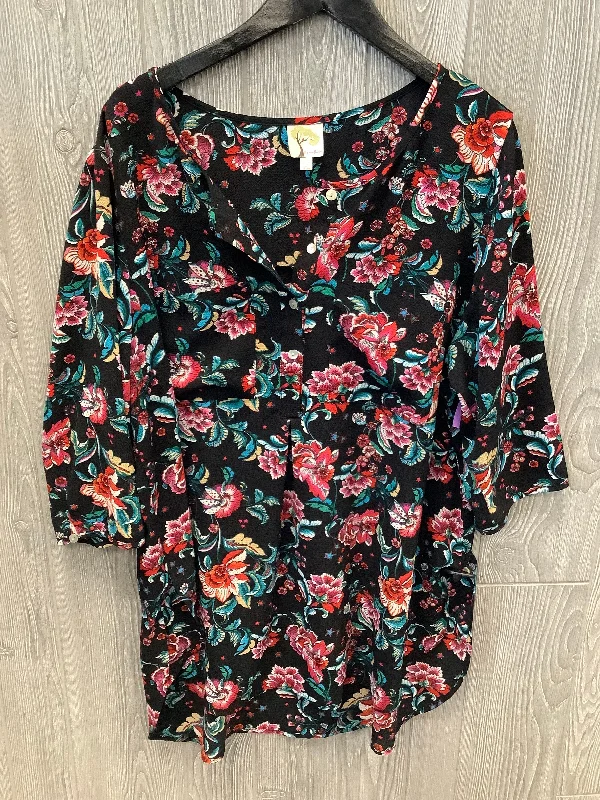 Comfortable down Tunic Short Sleeve By Figuero & Flower  Size: 2x