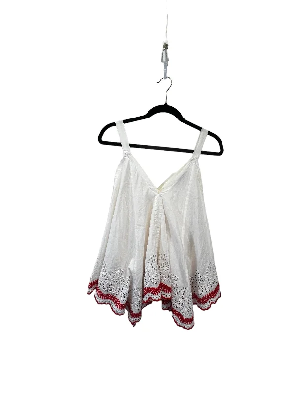 Cozy Lifestyle White Top Short Sleeve Designer Cmb, Size Xs
