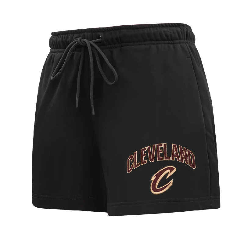 Relaxed Dresses NBA CLEVELAND CAVALIERS CLASSIC WOMEN'S FLC SHORT (BLACK)