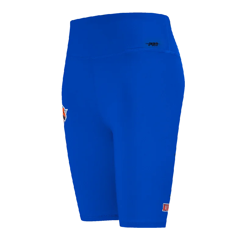 Cozy Essentials NBA NEW YORK KNICKS CLASSIC WOMEN'S CTN BIKE SHORT (ROYAL BLUE)