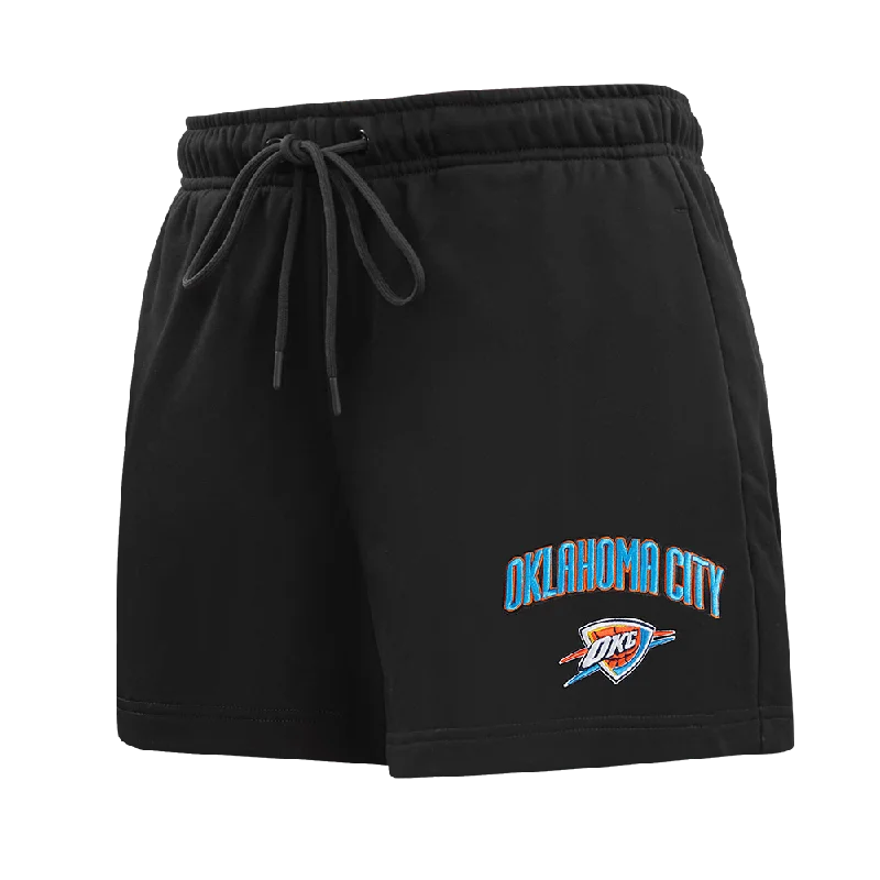Casual Elegance NBA OKLAHOMA CITY THUNDER CLASSIC WOMEN'S FLC SHORT (BLACK)