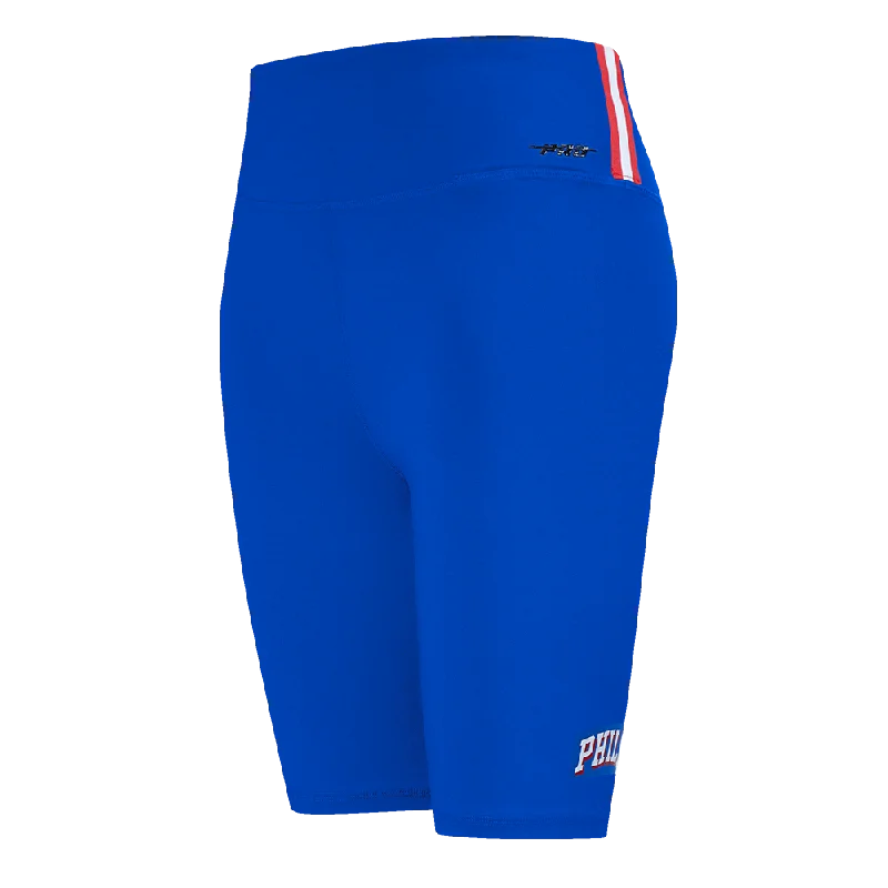 Design Trend NBA PHILADELPHIA 76ERS CLASSIC WOMEN'S JERSEY BIKE SHORT (ROYAL BLUE)