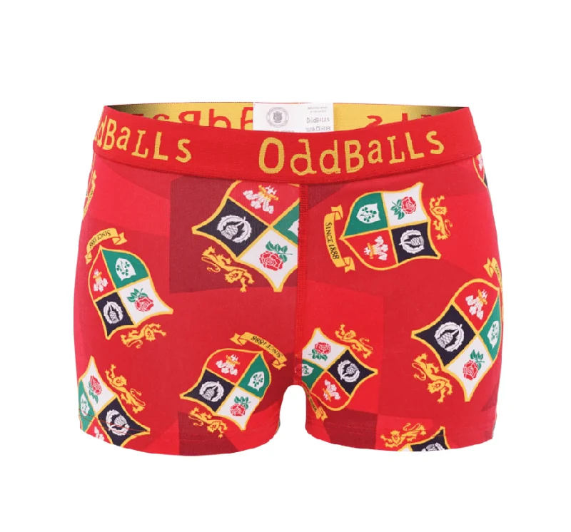 Relaxed Fit British & Irish Lions - Red - Ladies Boxers