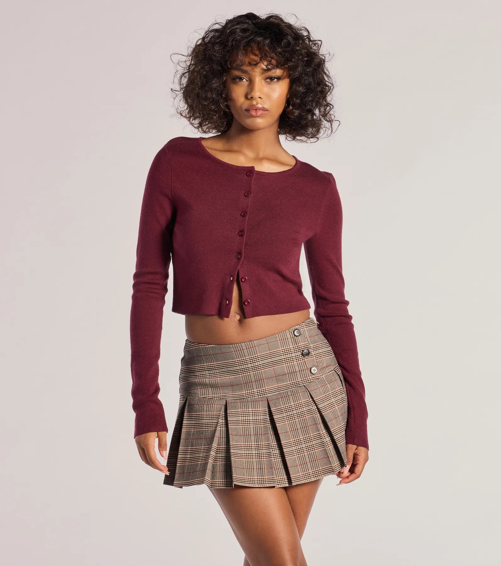 Chic Lounge Cozy Charm Cropped Knit Cardigan