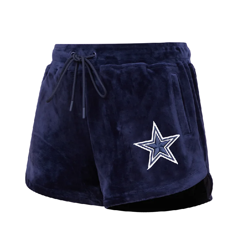 Girl Style NFL DALLAS COWBOYS CLASSIC WOMEN'S VELOUR SHORT (MIDNIGHT NAVY)