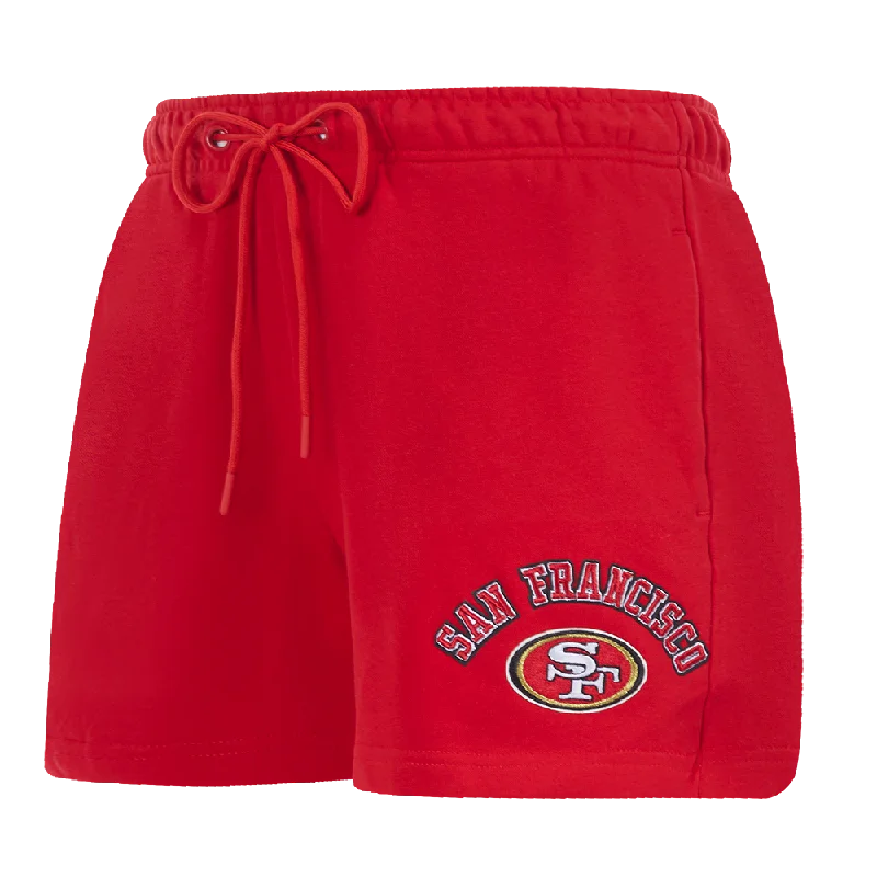 Simple Design NFL SAN FRANCISCO 49ERS CLASSIC WOMEN'S SHORT (RED)