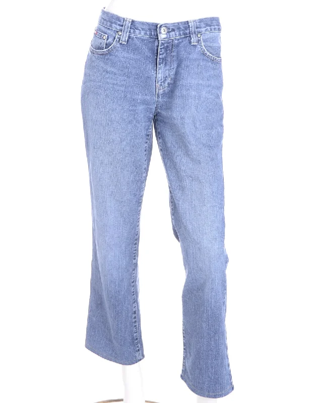 Soft Relaxation Wear Reworked Ankle Graze Bootcut Jeans - W32