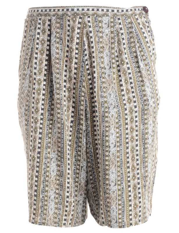 Relaxed Fit Wear Reworked Culotte Bermuda Shorts - W31