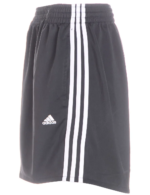 Versatile Comfort Reworked Adidas Black Sport Shorts