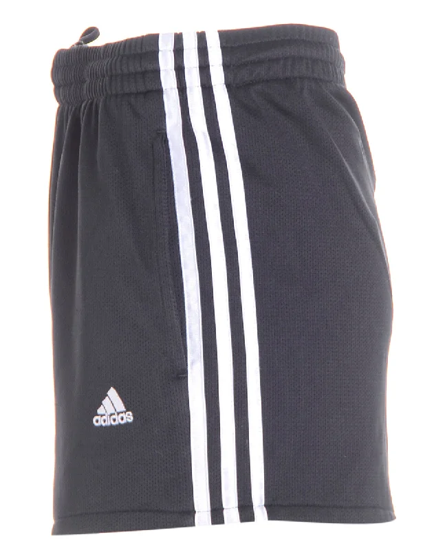 Cozy Pants Reworked Adidas Black Sport Shorts