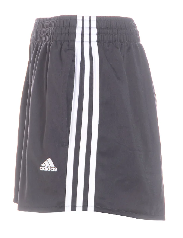 Effortless Wear Reworked Adidas Black Sport Shorts